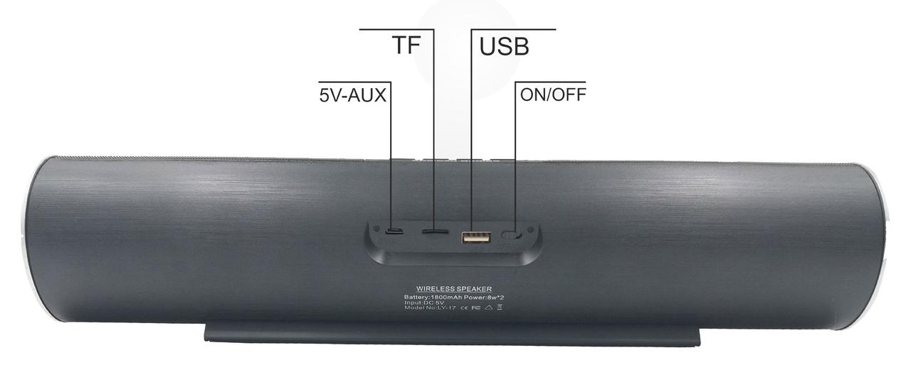 Переносная Колонка Bluetooth UBS-C17 LCD