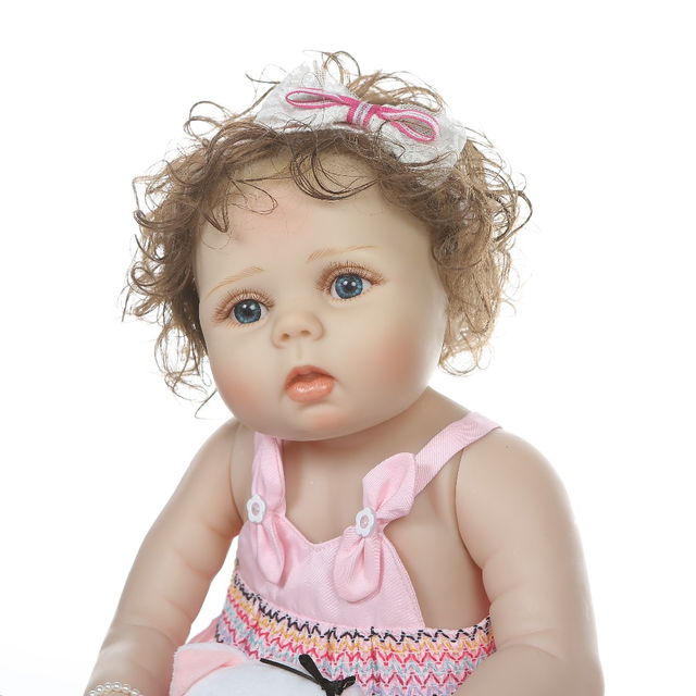 Купить Кукла реборн Эмилия 53 см полностью виниловая Reborn Doll цена