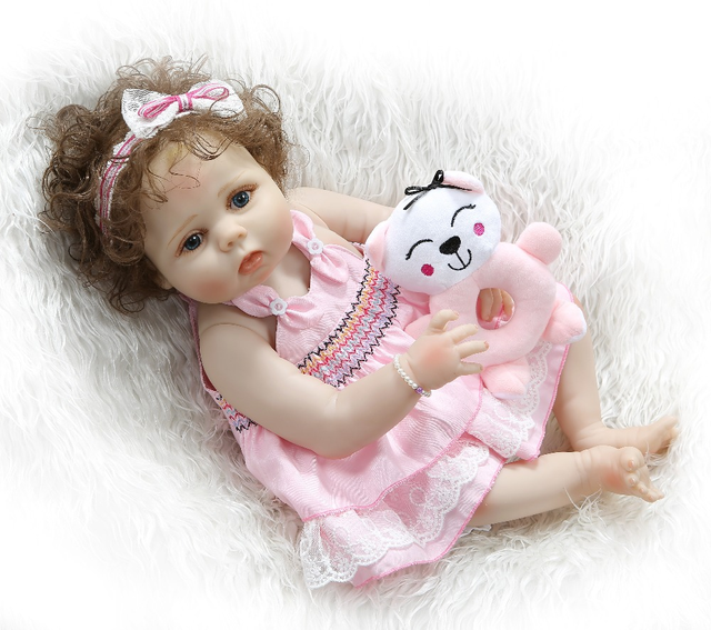 Кукла реборн Эмилия 53 см полностью виниловая Reborn Doll продажа