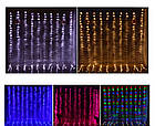 [ОПТ] Новогодняя внутренняя светодиодная гирлянда "Водопад", 240LED (480LED), 2 х 2 м, белый холодный, фото 4