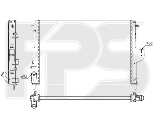 

Радиатор охлаждения Dacia Duster (10 -)