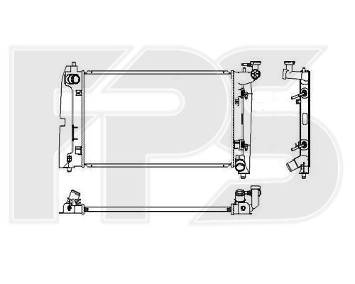 

Радиатор охлаждения Toyota Corolla (01 -)
