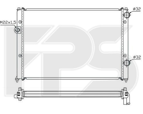 

Радиатор охлаждения Volkswagen Passat B4 (93 -)