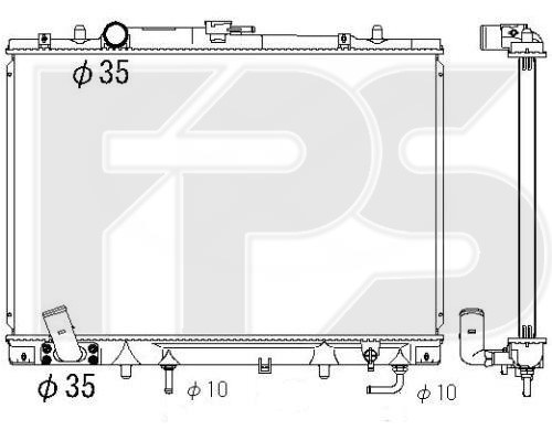 

Радиатор охлаждения Mitsubishi Pajero Sport (K9 W)