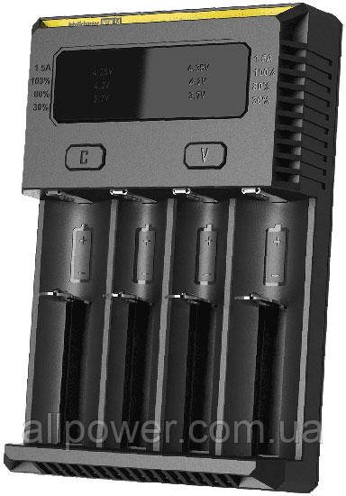 

Nitecore Intellicharger NEW i4 - универсальное зарядное с новыми возможностями (ток до 1,5А).