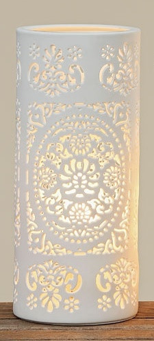 Лампа Шари белая керамика