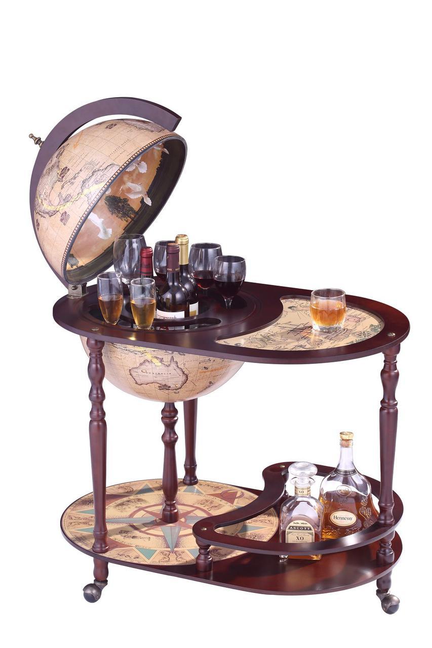 Глобус бар со столиком 420мм-Зодиак 42004N