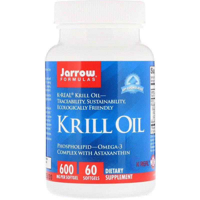 

Масло криля Jarrow Formulas "Krill Oil" оmega-3 комплекс с астаксантином (60 гелевых капсул)