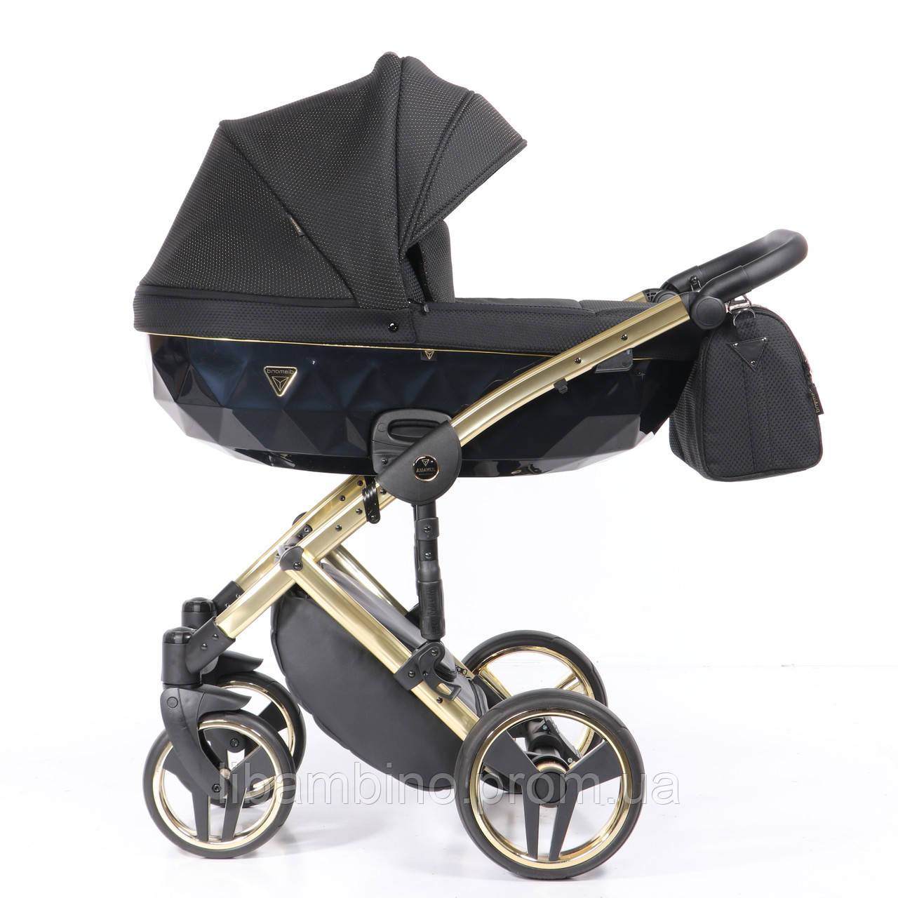 

Дитяча універсальна коляска 2 в 1 Junama Onyx 03, Черный