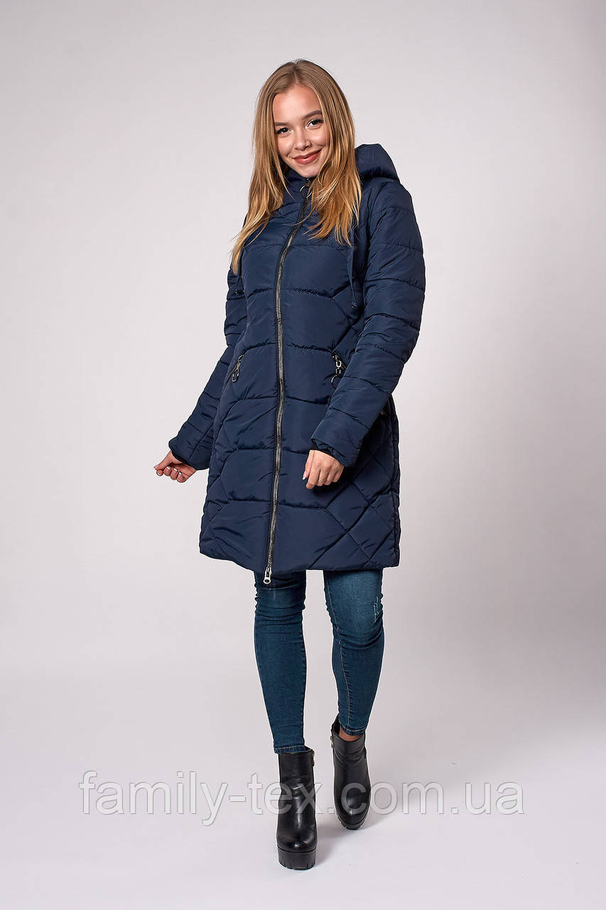 

Зимняя женская молодежная куртка, цвет темно синий. Размеры 42 - 48, Разные цвета