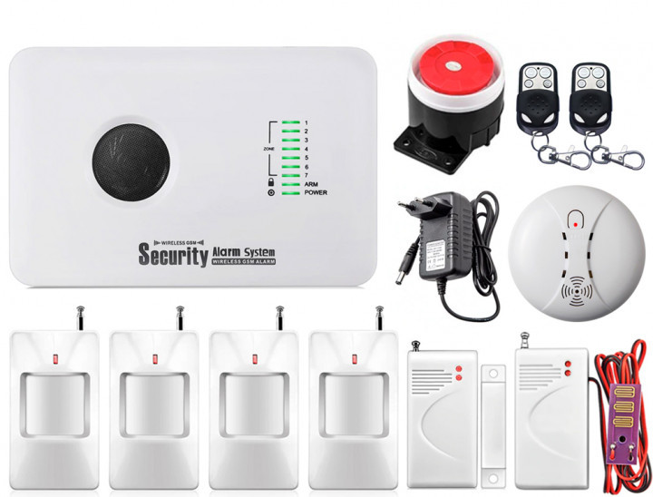 

Комплект сигнализации GSM Alarm System G10C для 4-комнатной квартиры prof (YFJBV18HNBV)