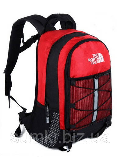 

Рюкзак туристический, спортивный, велосипедный The North Face 20 L черного цвета Красный