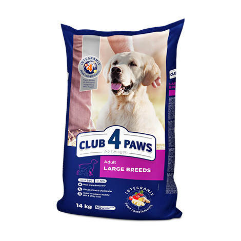 

Сухой корм Club 4 Paws Adult Large Breeds 14кг