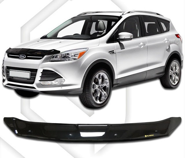 

Дефлектор капота Ford Kuga с 2013, Мухобойка Ford Kuga