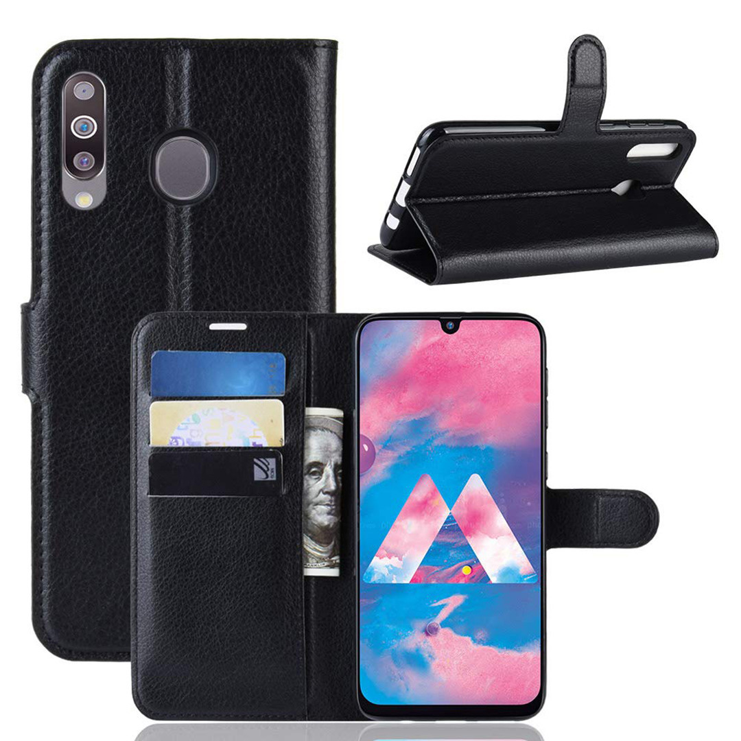 

Чехол-книжка Litchie Wallet для Samsung Galaxy M30 / A40s Черный