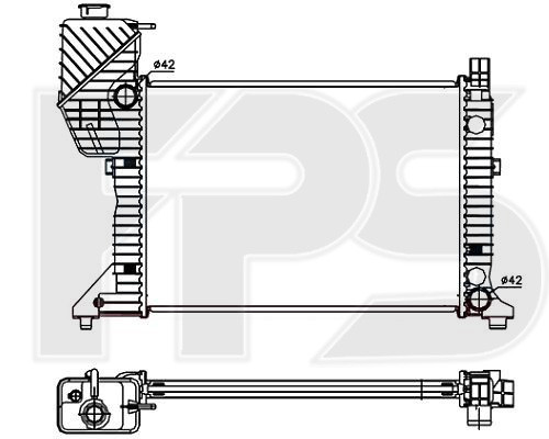 

Радиатор Мерседес Спринтер 95-06 / MERCEDES SPRINTER (1995-2006)