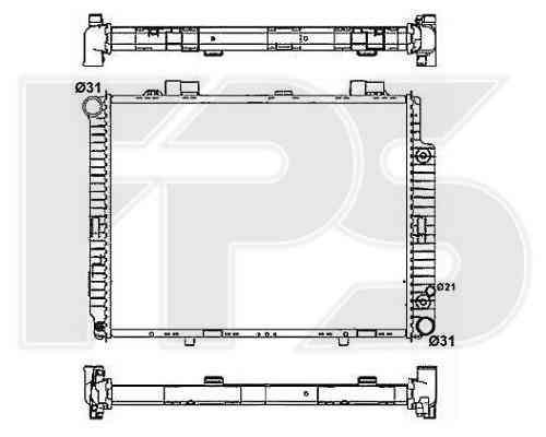 

Радиатор Мерседес 210 95-02 (E-CLASS) / MERCEDES E-Class W210 (1995-2002)