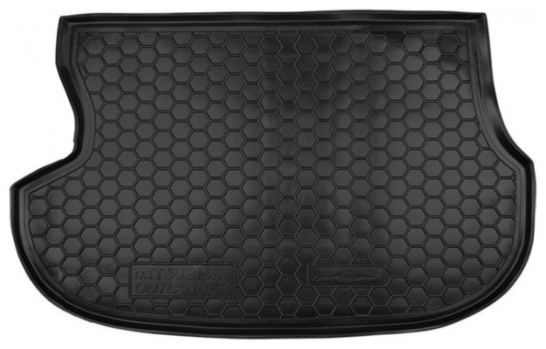 

Коврик в багажник для Mitsubishi Outlander (2003>) резино-пластиковый (AVTO-Gumm) автогум, Черный