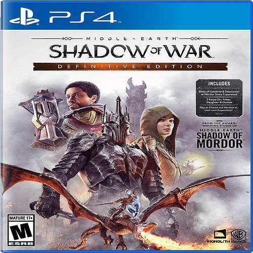 Middle-Earth:Shadow of War Definitive Edition (русская версия) PS4, цена  792.12 грн - Prom.ua (ID#1083727386)