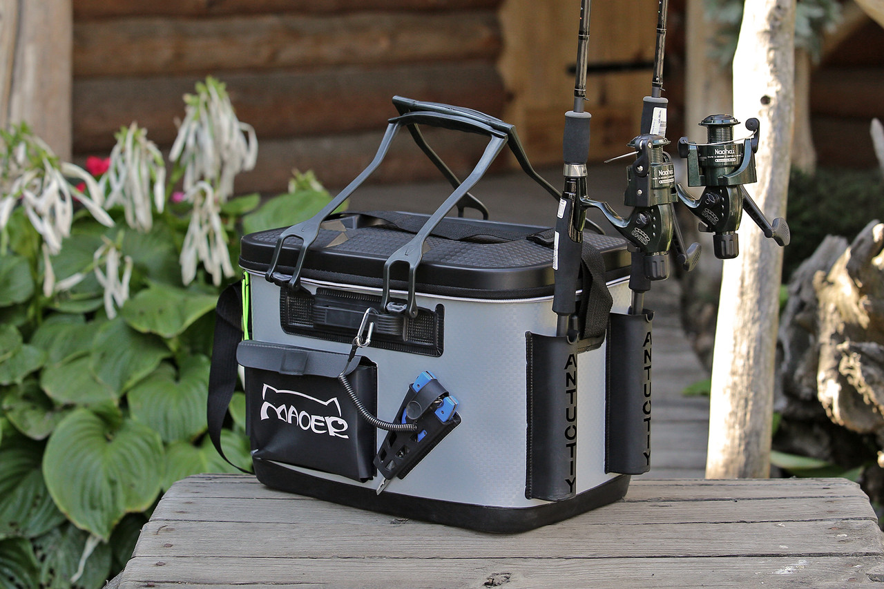 

Сумка спиннингиста FanFish MS-40 Gray со съемным лотком и держателями для спиннинга