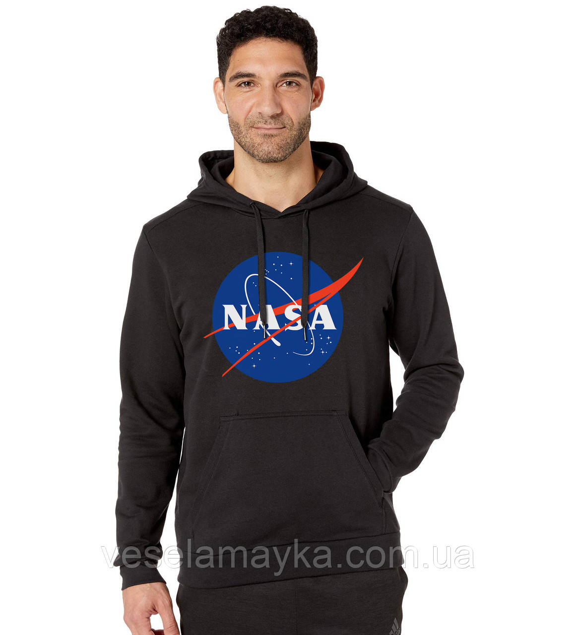 

Толстовка Nasa logo Черный, XL