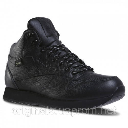 

Утепленные кожаные кроссовки Reebok Classic Leather Mid Ripple GTX DV5107 41 (26,5см) 8,5US, Черный