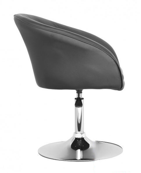 Кресло Мурат мягкое, хромированное, экокожа, цвет черный (3)