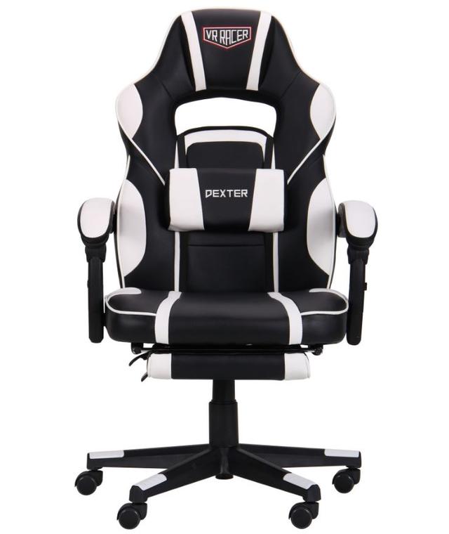 Кресло VR Racer Dexter Vector черный/белый (3)