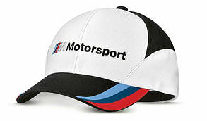 Бейсболка BMW Motorsport Fan Cap, M - L оригинальная белая (80162463073)