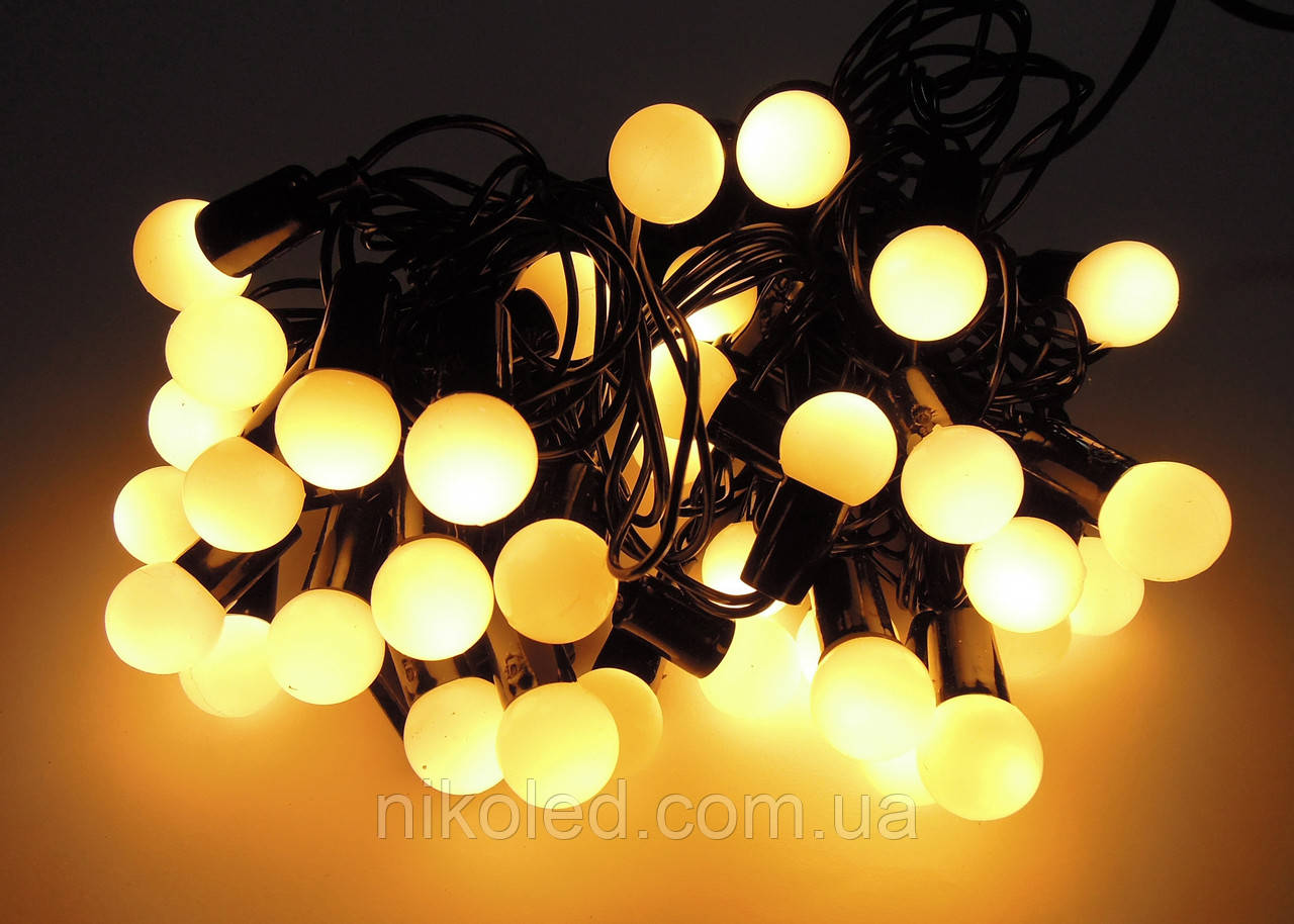 

Светодиодная гирлянда Шарики внутренняя 36 led теплый белый цвет