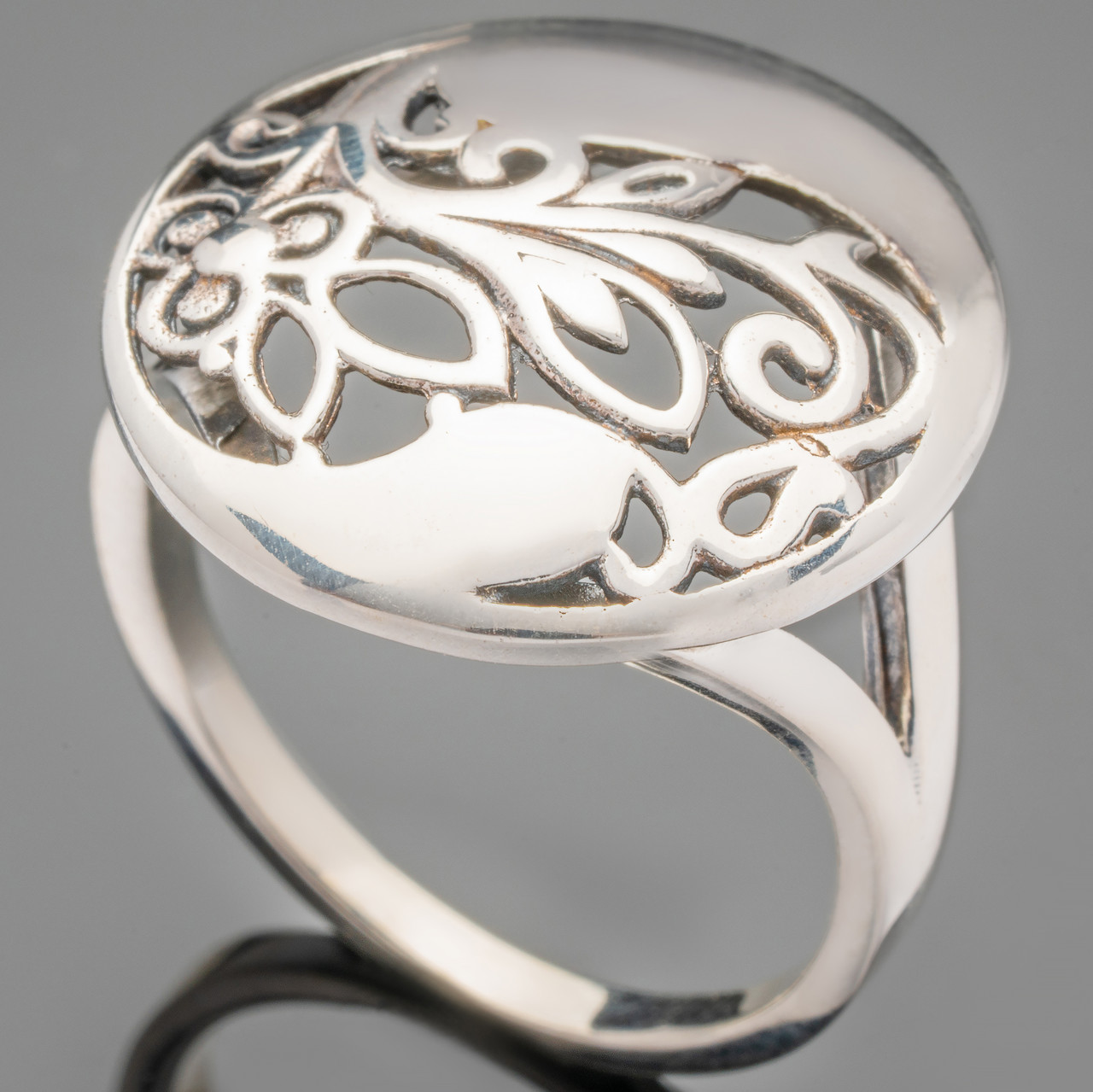 Серебро эве. Серебряное кольцо «узор». Серебряный комплект с узорами.