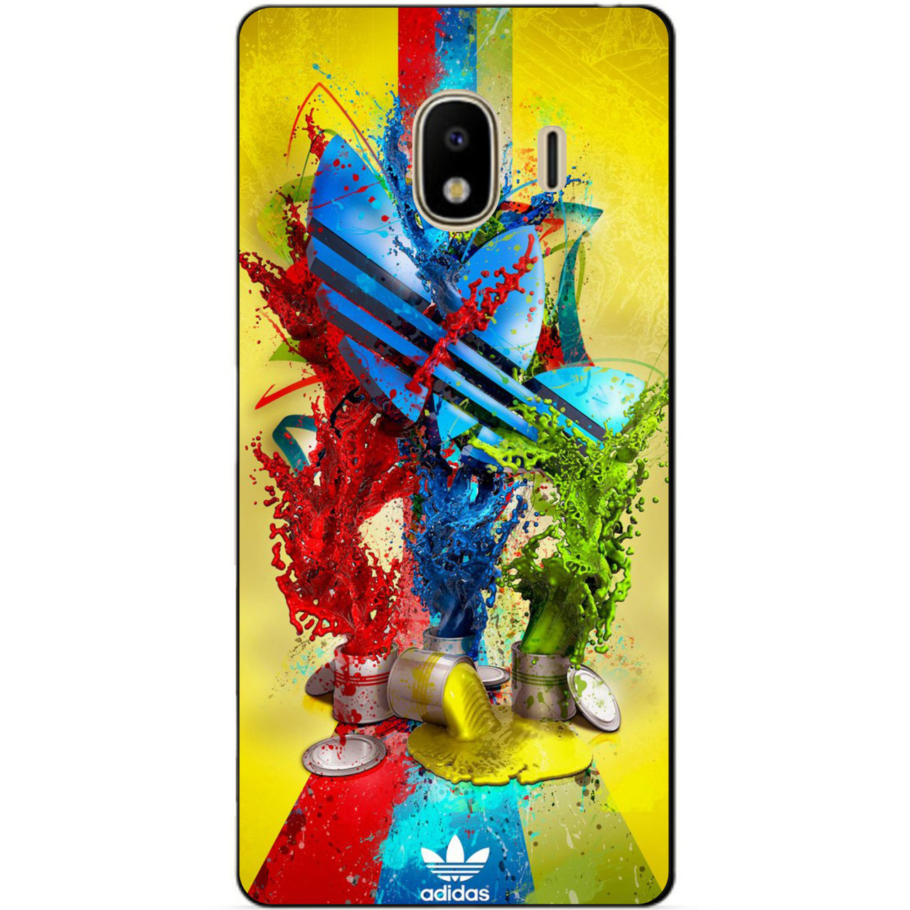 

Силиконовый бампер чехол для Samsung J4 Galaxy J400 с рисунком Adidas, Разные цвета