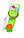 Браслет - погремушка для младенцев на запястье или ногу - Зеленая коровка, фото 3