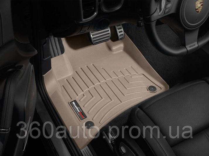 

Коврики Volkswagen Touareg, Porsche Cayenne 2010-2018 бежевые передние | Автоковрики WeatherTech 453331, Бежевый