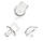 Пустышка - прорезыватель силиконовая круглая Курносики, фото 3