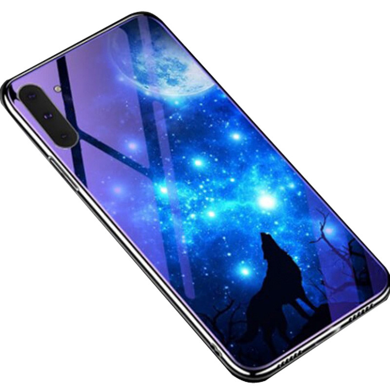 

TPU+Glass чехол Fantasy с глянцевыми торцами для Samsung Galaxy Note 10, Лунная ночь