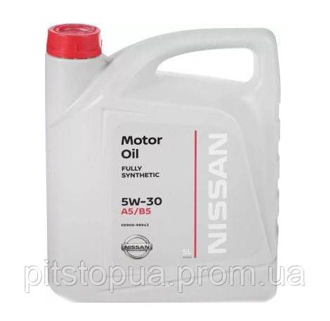Nissan Motor Oil Fully Synthetic 5W-30,5L, KE90099943