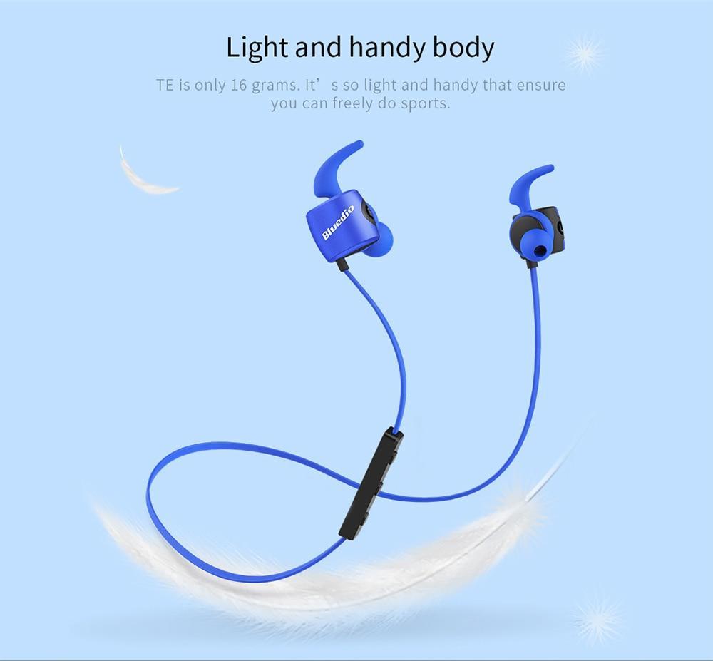 Беспроводные Bluetooth наушники гарнитура Bluedio TE Blue  Синий ОРИГИ