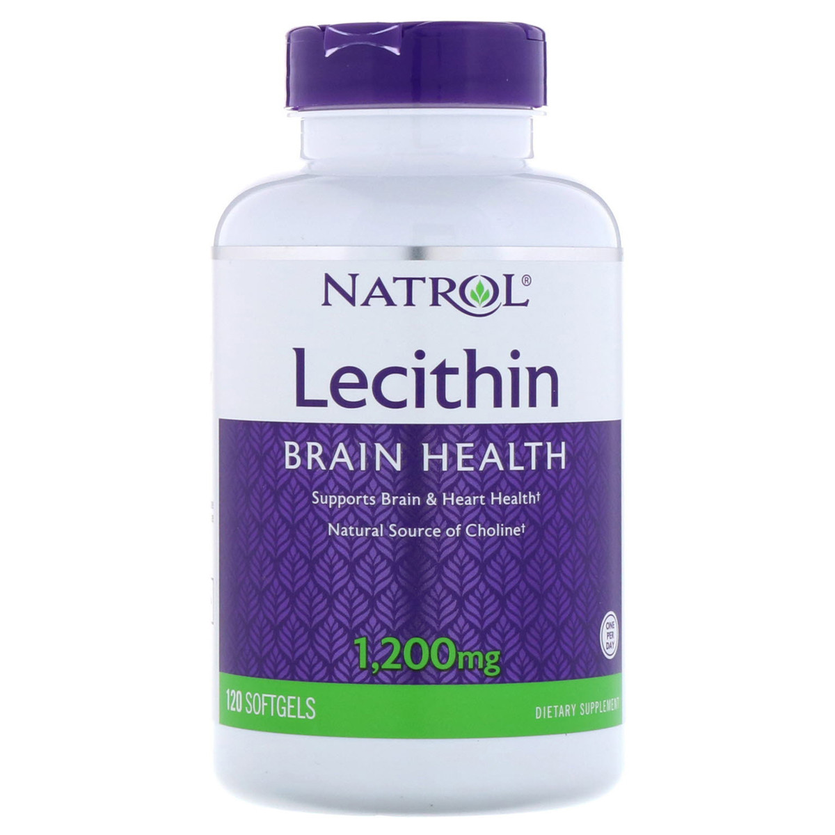 Лецитин 1200 мг, Lecithin, Natrol, 120 желатиновых капсулНет в наличии