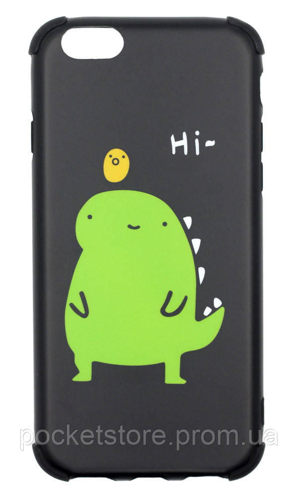 

Чохол силіконовий Print Hi Dino для iPhone 6 Black