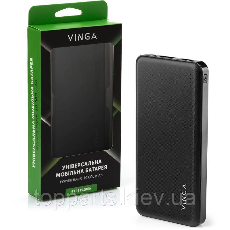 

Батарея універсальна Vinga 10000 mAh black (BTPB1910BK), Черный