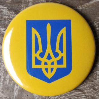 Значок с изображением Малого Герба Украины