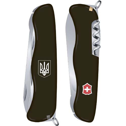 

Складной нож Victorinox NOMAD UKRAINE 0.8353.3R7, Черный