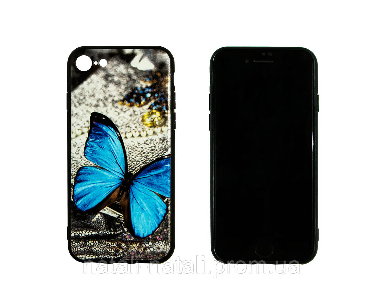 

Чехол-накладка 3D Blue Butterfly Morpho для Apple IPhone 7 (1582)