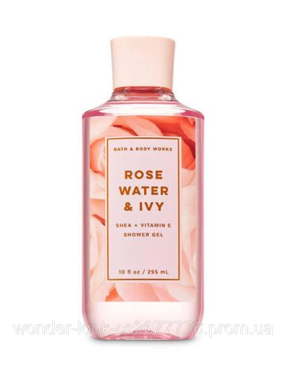Увлажняющий гель для душа Bath & Body Works Rose Water Ivy. 
