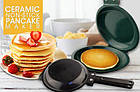 [ОПТ] Керамическая двухстороння сковорода для блинов и панкейков Ceramic Non Stick Pancake Maker Flip Jack., фото 4