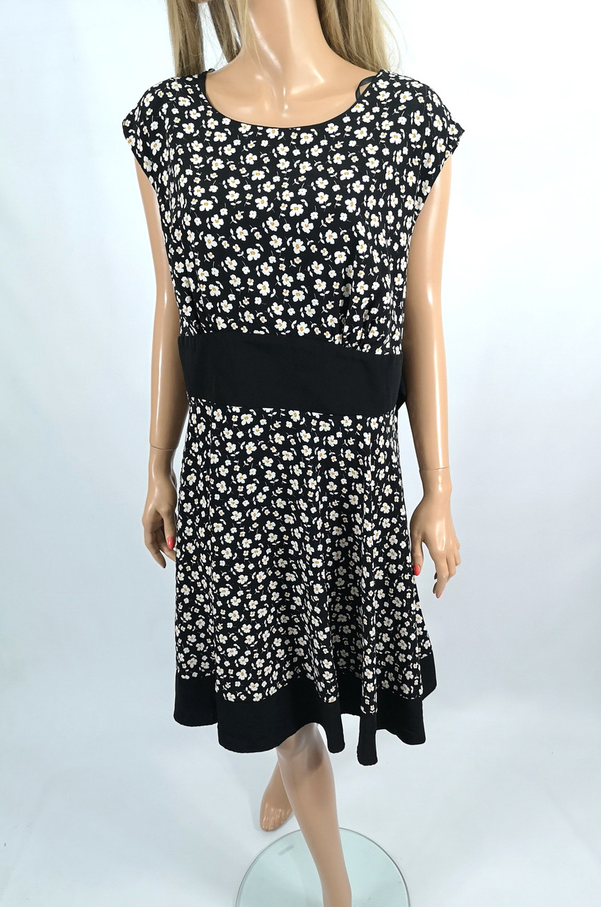 Платье стильное Myleenee Klass Daisy Print dress Blackwhite, Разм 20 (