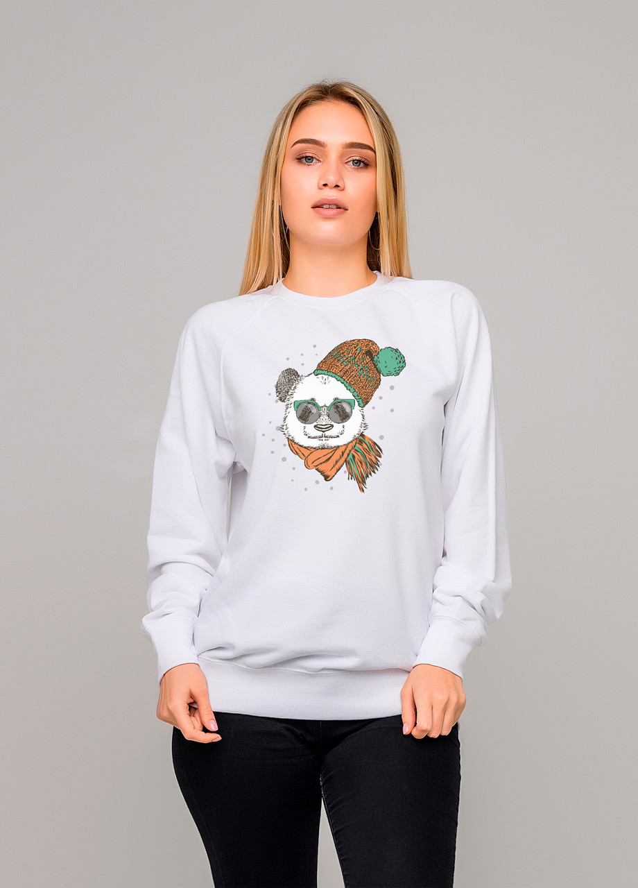 

Свитшот белый LOYS winter panda