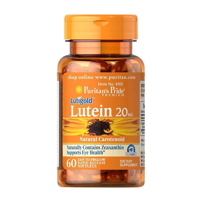 

Лютеин Puritan's Pride Lutein 20 mg (60 капс) пуританс прайд