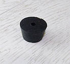 Ніжка гумова, №9 (ф25/ф32, h18 мм), чорна, фото 3
